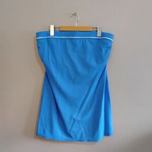 Lands’ End Blue Strapless Underwire Swimdress Made In Canada – Plus Size 16 EUC